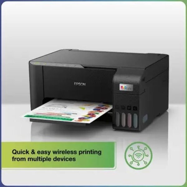 Epson L3250 Multi-function WiFi Color Ink Tank Printer (4 Ink Bottles Included)