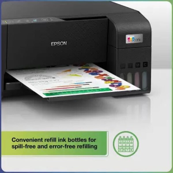 Epson L3250 Multi-function WiFi Color Ink Tank Printer (4 Ink Bottles Included)